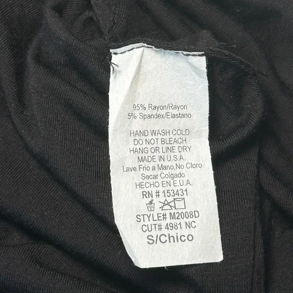 MEEK Womens Small Edgy Black Cutout Off-Shoulder Mini Dress Long Sleeve - Picture 4 of 4